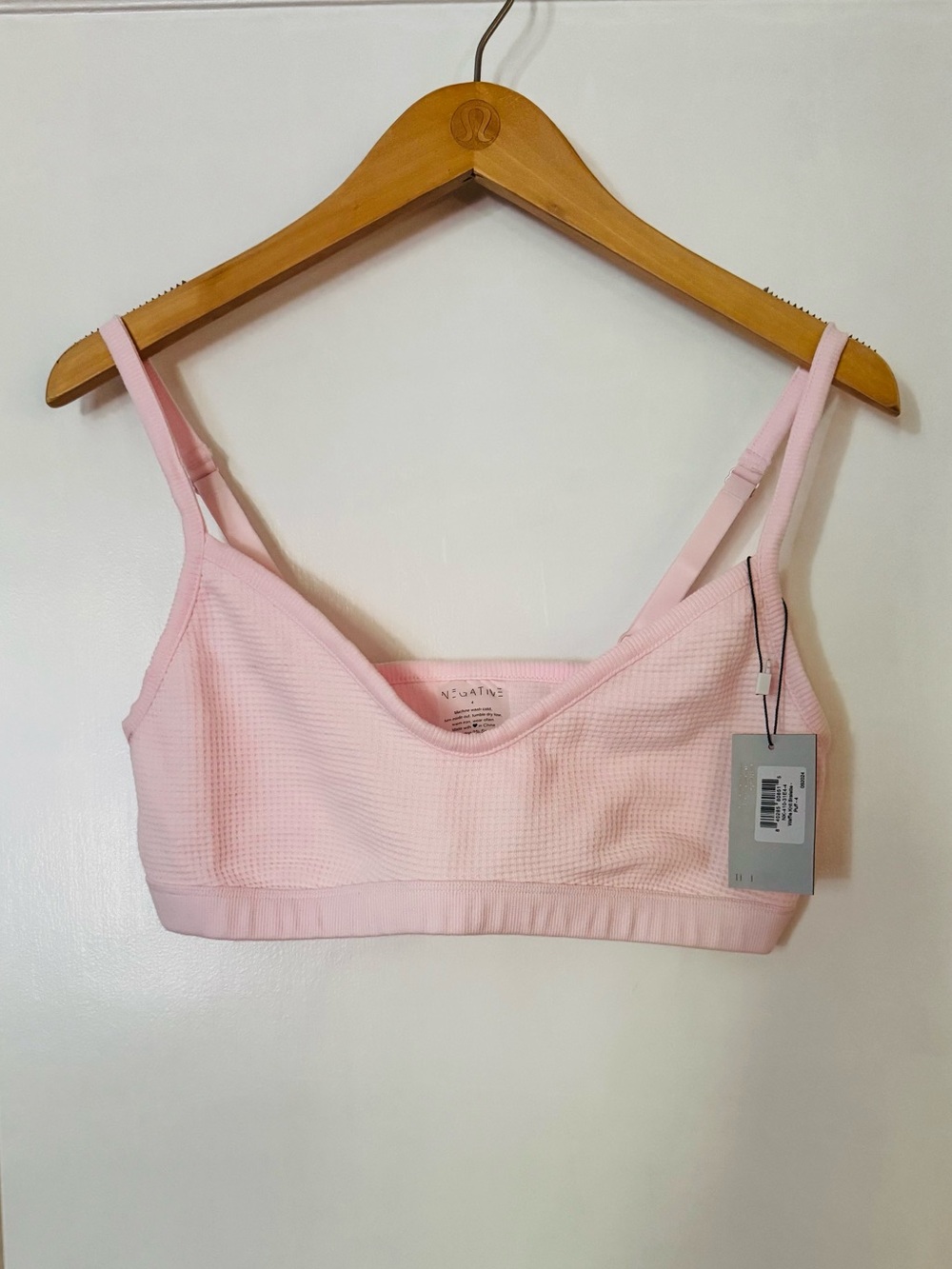 NWT Negative Waffle Knit Lounge Bralette